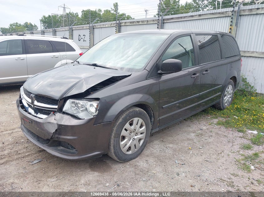 2016 Dodge Caravan, Front, IAAI, VIN 2C4RDGBG8GR392823 — photo 2