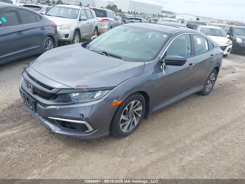 Vin: 2hgfc2f78lh007457, lot: 3072400, honda civic ex 20202