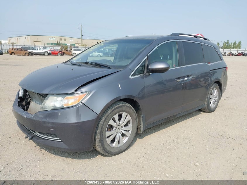 2014 Honda Odyssey, Front, IAAI, VIN 5FNRL5H42EB511432 — photo 2