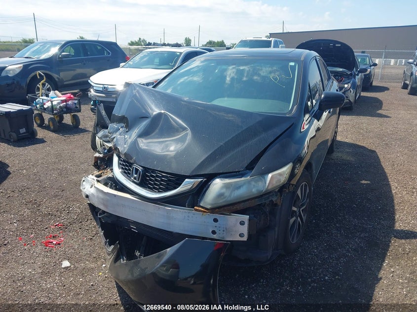 2014 Honda Civic, Front, IAAI, VIN 2HGFB2F52EH037980 — photo 2