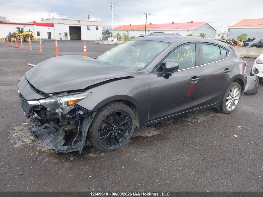 Vin: 3mzbn1m36jm195022, lot: 3072531, mazda mazda3 gt 20182