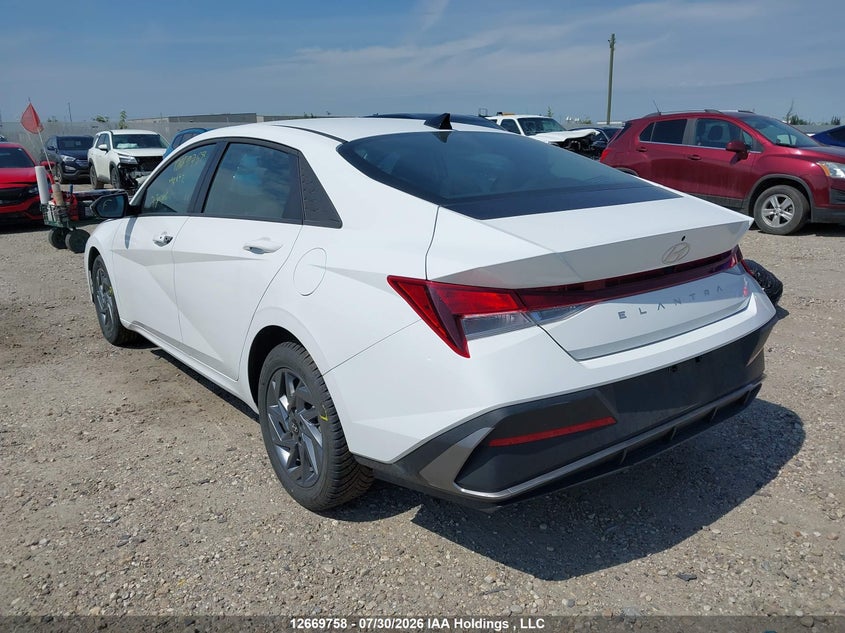 Vin: kmhlm4dg7su004196, lot: 3072672, hyundai elantra sel sport 20253