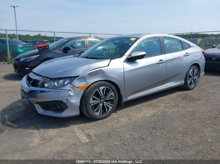 Vin: 2hgfc1f47gh114814, lot: 3072778, honda civic ex-t 20162