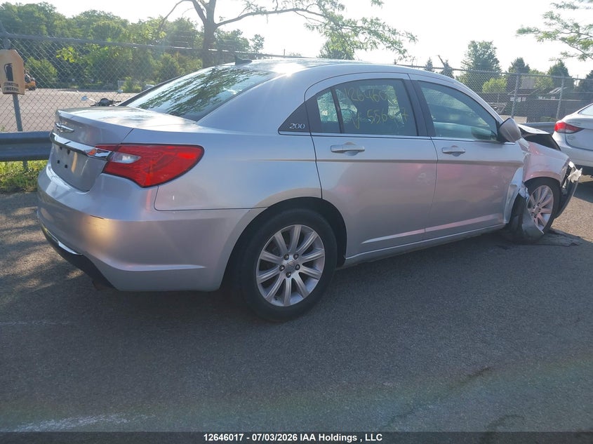 Vin: 1c3bc1fb5bn556457, lot: 3072790, chrysler 200 touring 20114