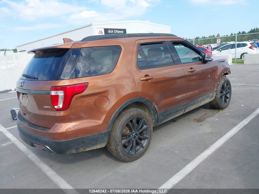 Vin: 1fm5k8d86hgd60709, lot: 3072838, ford explorer xlt 20174