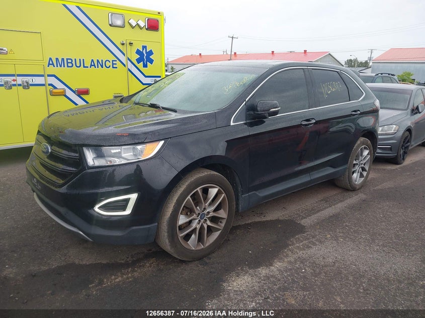 2017 Ford Edge, Rear, IAAI, VIN 2FMPK4K81HBC50145 — photo 2