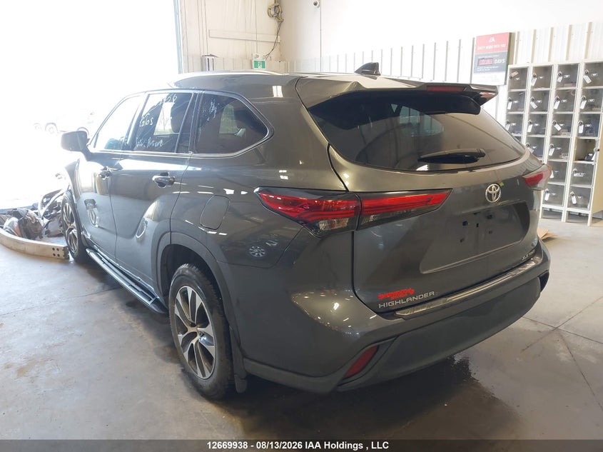 Vin: 5tdgzrbh7ms551198, lot: 3072913, toyota highlander xle 20213