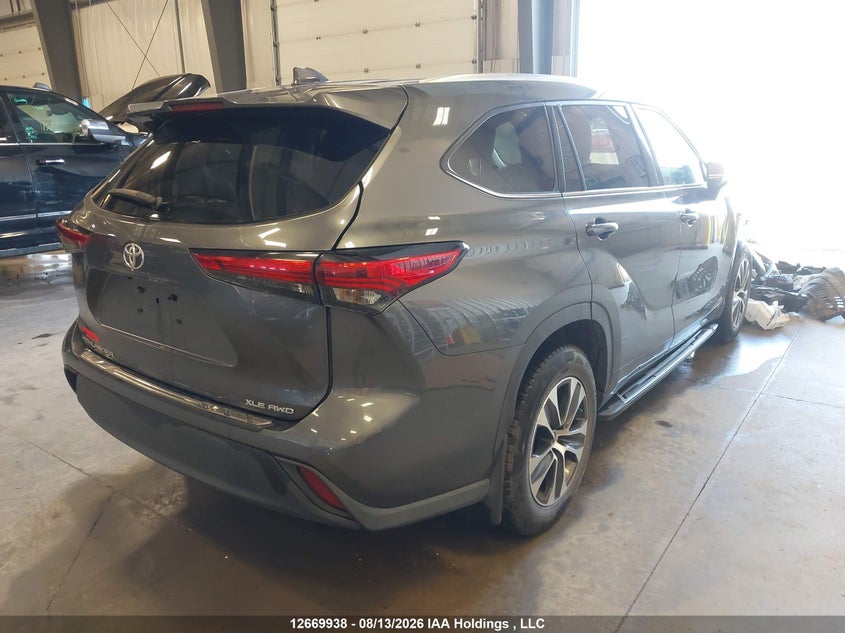 Vin: 5tdgzrbh7ms551198, lot: 3072913, toyota highlander xle 20214