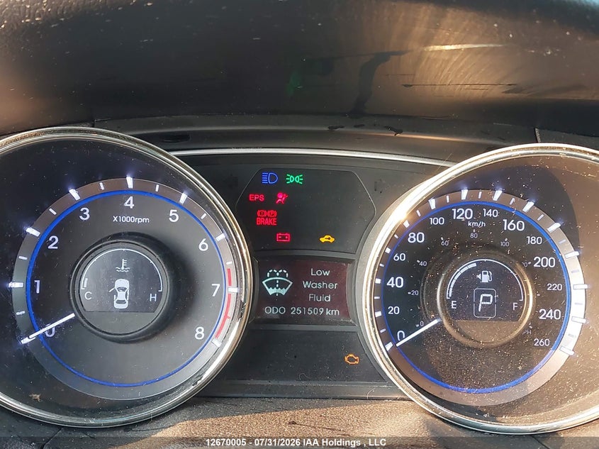 2013 HYUNDAI SONATA SEDAN 2.4L I-4 DI, DOHC, VVT, 198HP