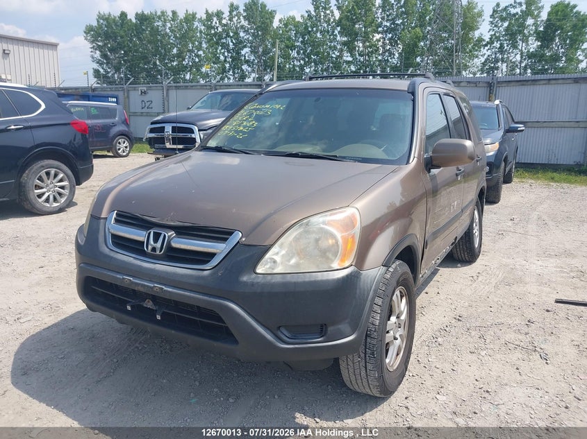 2002 Honda CR-V, Лівий бік, IAAI, VIN JHLRD77842C813183 — фото 2