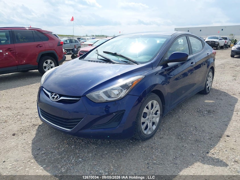 2014 Hyundai Elantra, Удар спереду, IAAI, VIN 5NPDH4AE7EH534280 — фото 2