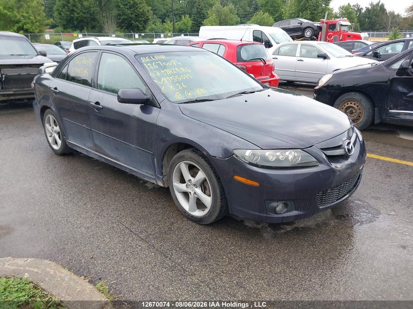 2007 Mazda 6, Удар спереди, IAAI, VIN 1YVHP80C875M55015