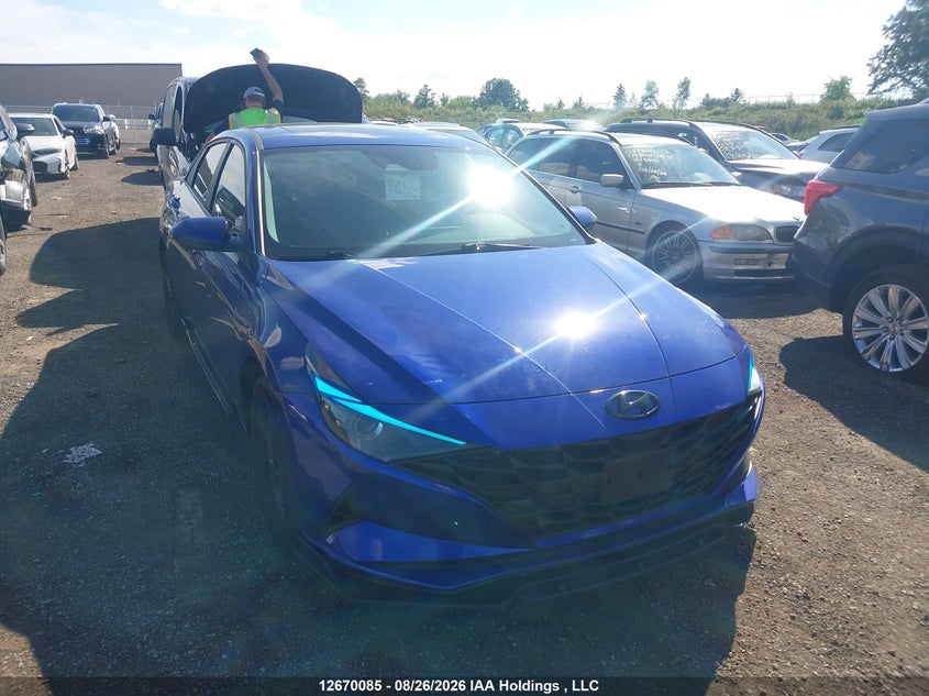 Vin: kmhlm4ag5pu608888, lot: 3073064, hyundai elantra preferred ivt with tech package 20231