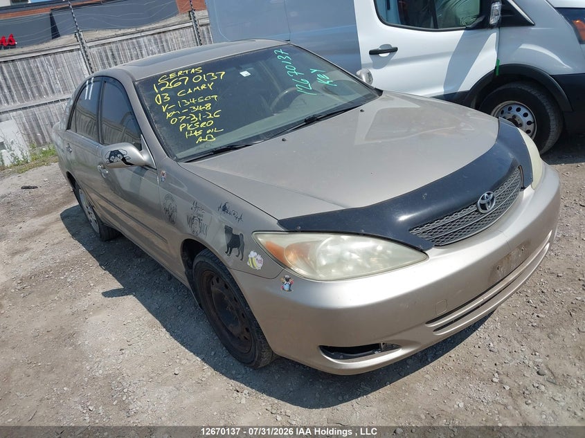2003 Toyota Camry Le/Xle, Удар сзади, IAAI, VIN JTDBF30K630134509