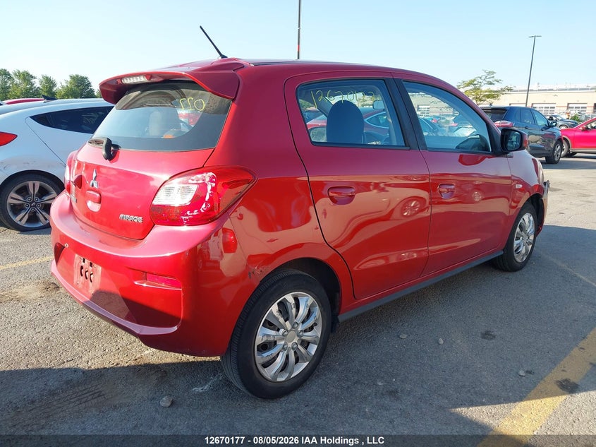Vin: ml32a3hj0jh002518, lot: 3073187, mitsubishi mirage 20184