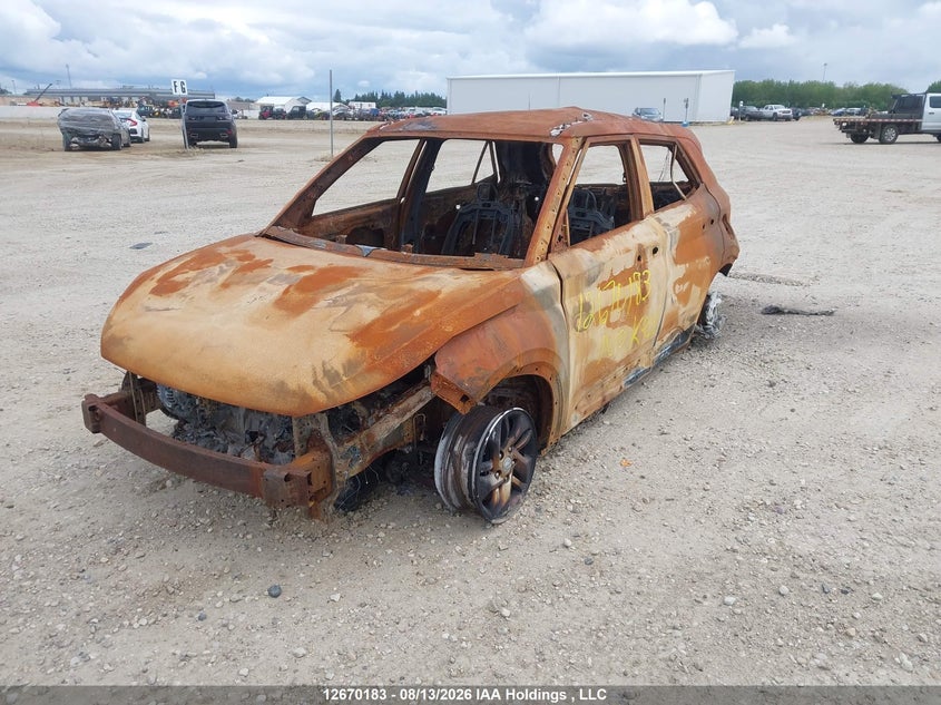 2021 Hyundai Venue Preferred, Total Burn, IAAI, VIN KMHRC8A33MU107138 — photo 2