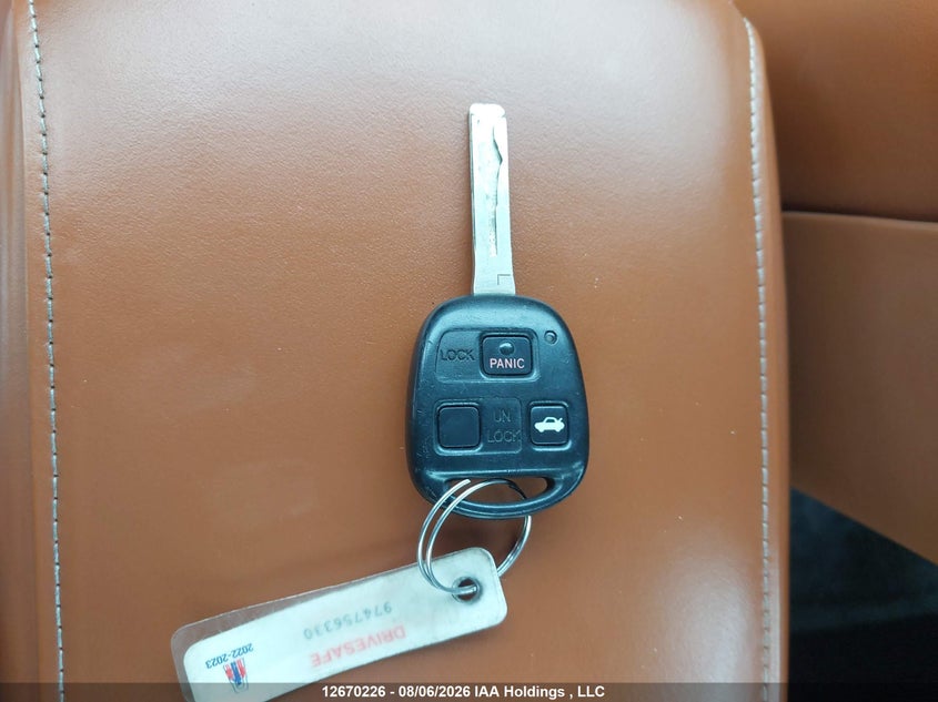 2004 LEXUS SC CABRIO 4.3L V-8 DOHC, VVT, 300HP