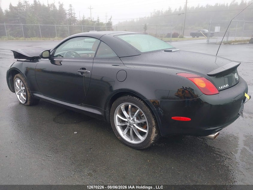 2004 LEXUS SC CABRIO 4.3L V-8 DOHC, VVT, 300HP