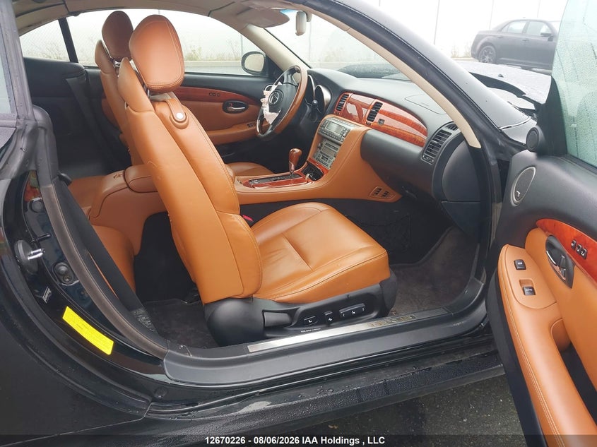 2004 LEXUS SC CABRIO 4.3L V-8 DOHC, VVT, 300HP