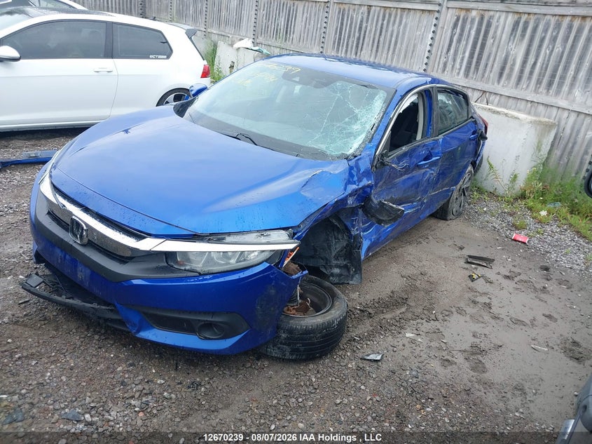2018 Honda Civic, Front, IAAI, VIN 2HGFC2F67JH036744 — photo 2