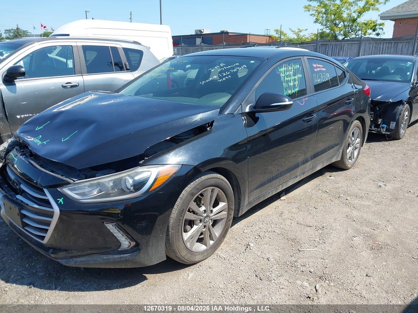 2018 Hyundai Elantra Gl, Удар спереди, IAAI, VIN KMHD84LF9JU644197 — фото 2