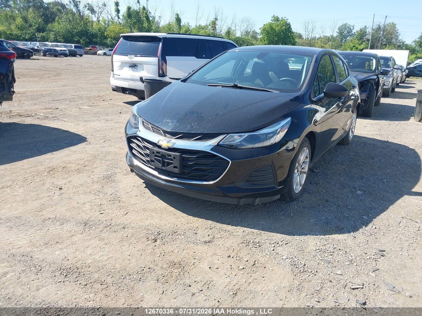 2019 Chevrolet Cruze Lt, Правый бок, IAAI, VIN 3G1BE6SM4KS553056 — фото 2