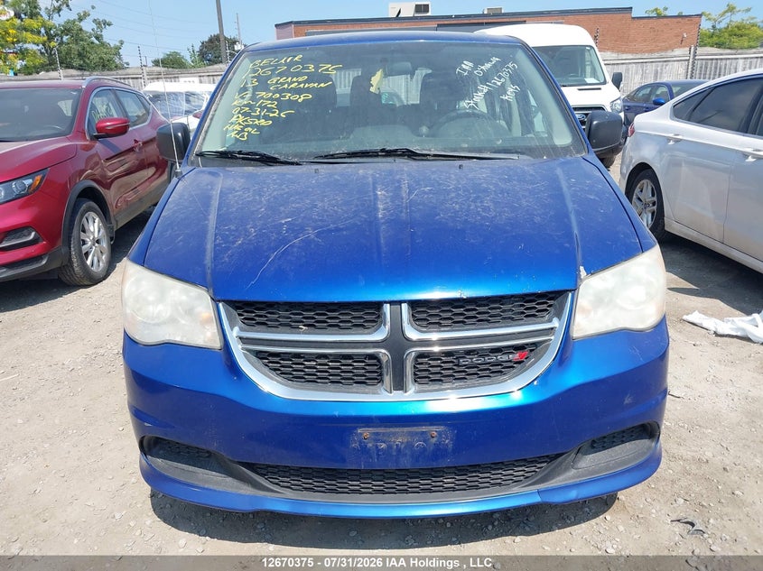 2013 DODGE CARAVAN VAN 3.6L V6 FI DOHC 24V NF4