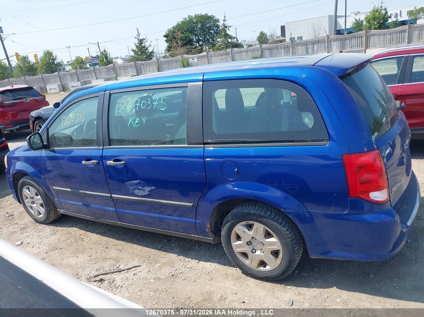 2013 DODGE CARAVAN VAN 3.6L V6 FI DOHC 24V NF4
