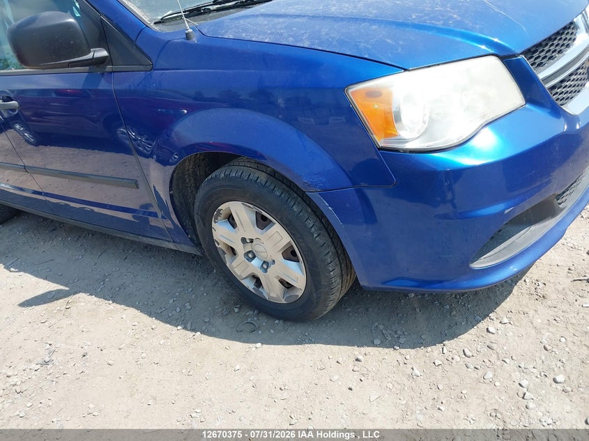 2013 DODGE CARAVAN VAN 3.6L V6 FI DOHC 24V NF4