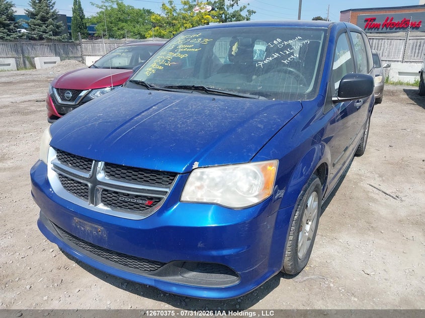 2013 DODGE CARAVAN VAN 3.6L V6 FI DOHC 24V NF4