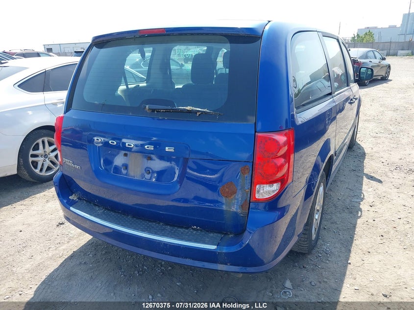 2013 DODGE CARAVAN VAN 3.6L V6 FI DOHC 24V NF4