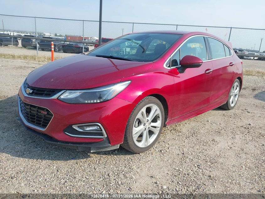 2017 Chevrolet Cruze, Удар спереду, IAAI, VIN 3G1BF6SM7HS543238 — фото 2