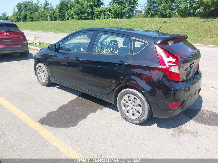 Vin: kmhct5ae6fu235172, lot: 3073438, hyundai accent 20153