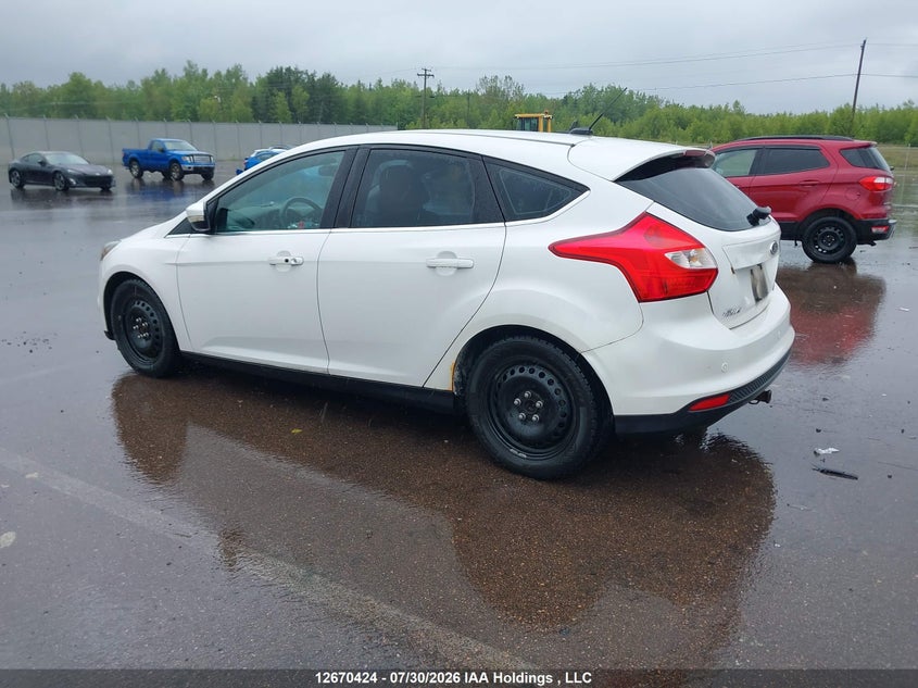 Vin: 1fadp3n25dl191501, lot: 3073445, ford focus titanium 20133