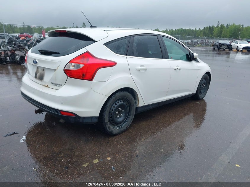 Vin: 1fadp3n25dl191501, lot: 3073445, ford focus titanium 20134