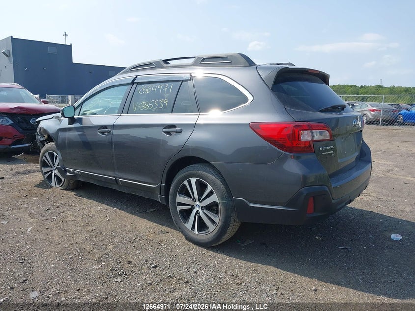 Vin: 4s4bsdnc4k3385539, lot: 3073527, subaru outback 2.5i limited 20193