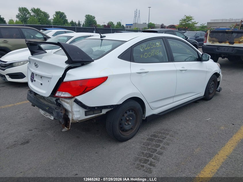Vin: kmhct4aexgu008787, lot: 3073529, hyundai accent gl 20164