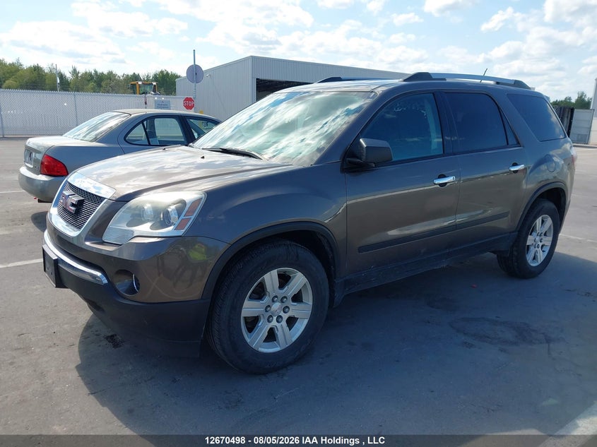 Vin: 1gkkvned5bj156040, lot: 3073533, gmc acadia sle 20112