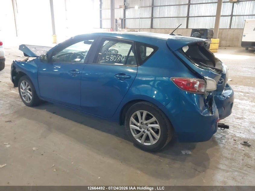 Vin: jm1bl1kf0c1580842, lot: 3073538, mazda mazda3 gx 20123