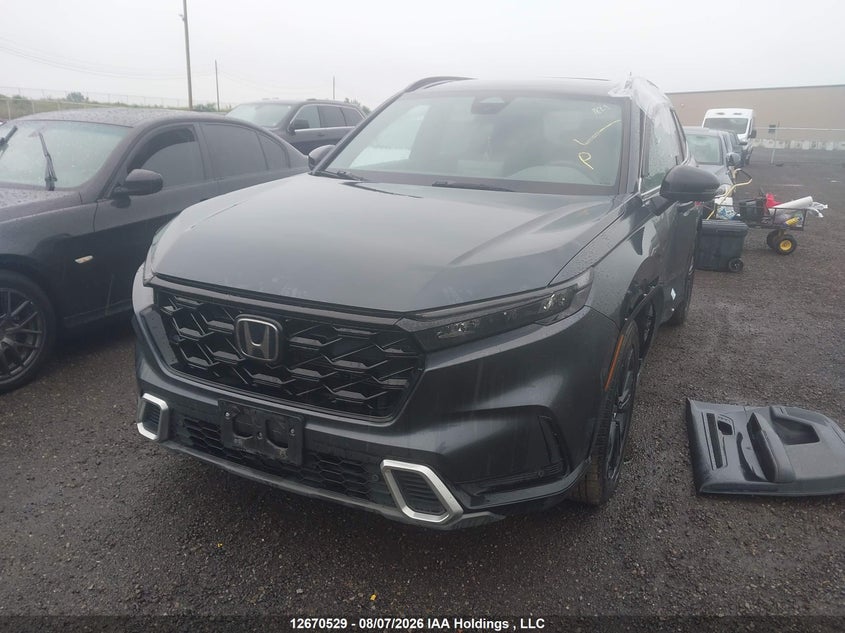 2024 Honda Cr-V Touring Hybrid, Left Side, IAAI, VIN 2HKRS6H91RH202255 — photo 2