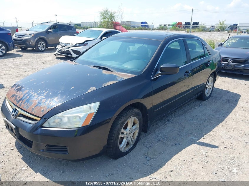 2007 Honda Accord, Front, IAAI, VIN 1HJCM56767A800696 — photo 2