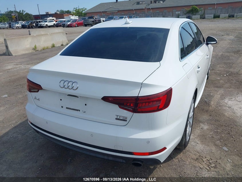Vin: waunnaf43jn017318, lot: 3073643, audi a4 premium 20184