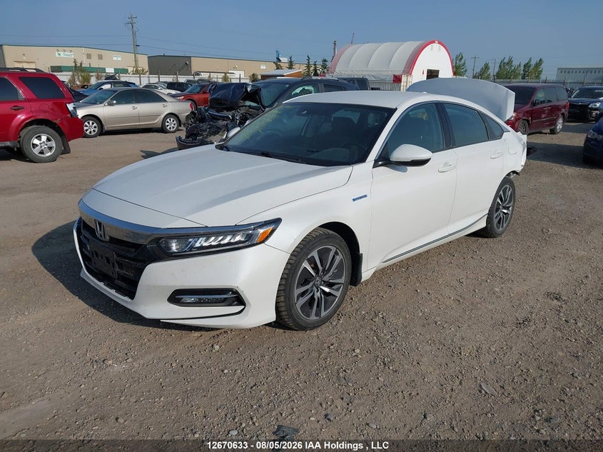 2020 Honda Accord Hybrid, Удар сзади, IAAI, VIN 1HGCV3F7XLA800275 — фото 2
