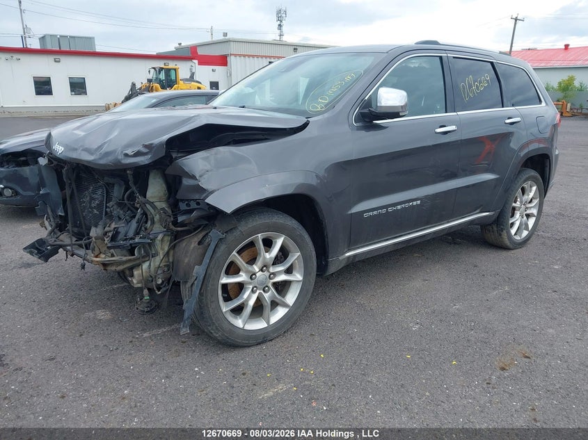 Vin: 1c4rjfjt1ec342739, lot: 3073716, jeep grand cherokee summit 20142
