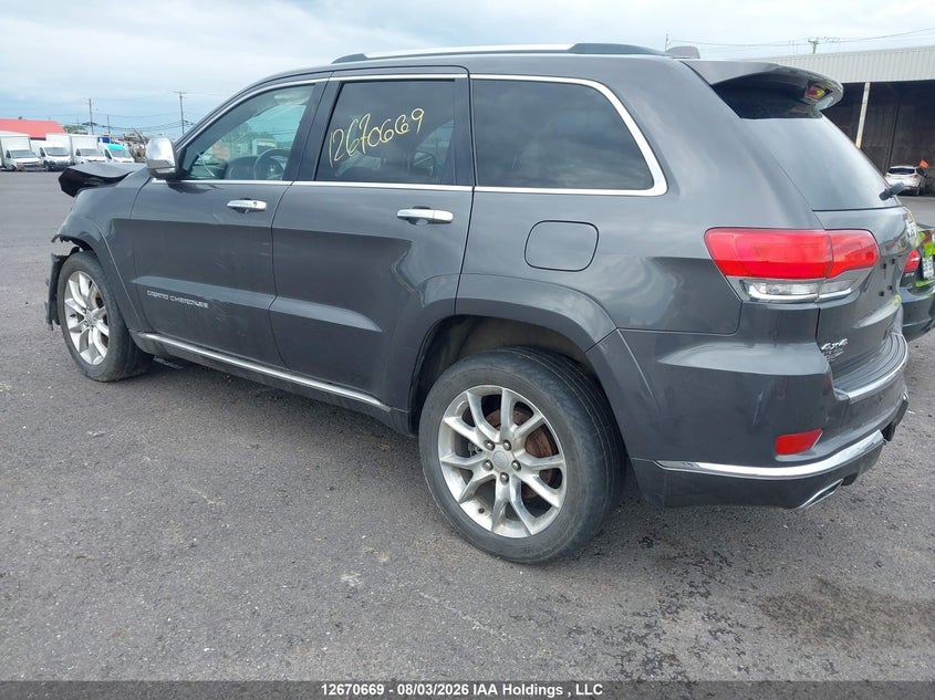 Vin: 1c4rjfjt1ec342739, lot: 3073716, jeep grand cherokee summit 20143