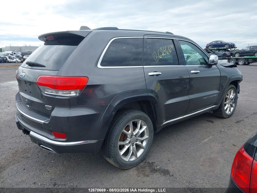Vin: 1c4rjfjt1ec342739, lot: 3073716, jeep grand cherokee summit 20144