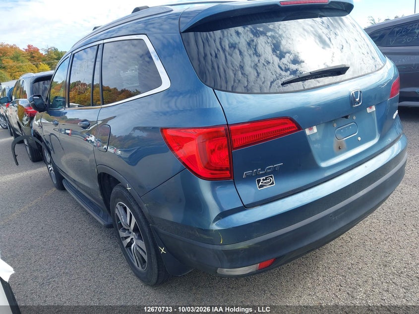 Vin: 5fnyf6h59gb506605, lot: 3073782, honda pilot exl 20163