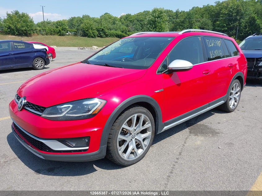 Vin: 3vwh17au0km508802, lot: 3073853, volkswagen golf alltrack s/se/sel 20192