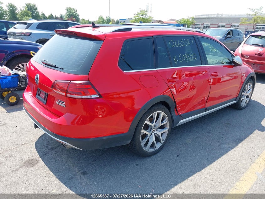 Vin: 3vwh17au0km508802, lot: 3073853, volkswagen golf alltrack s/se/sel 20194