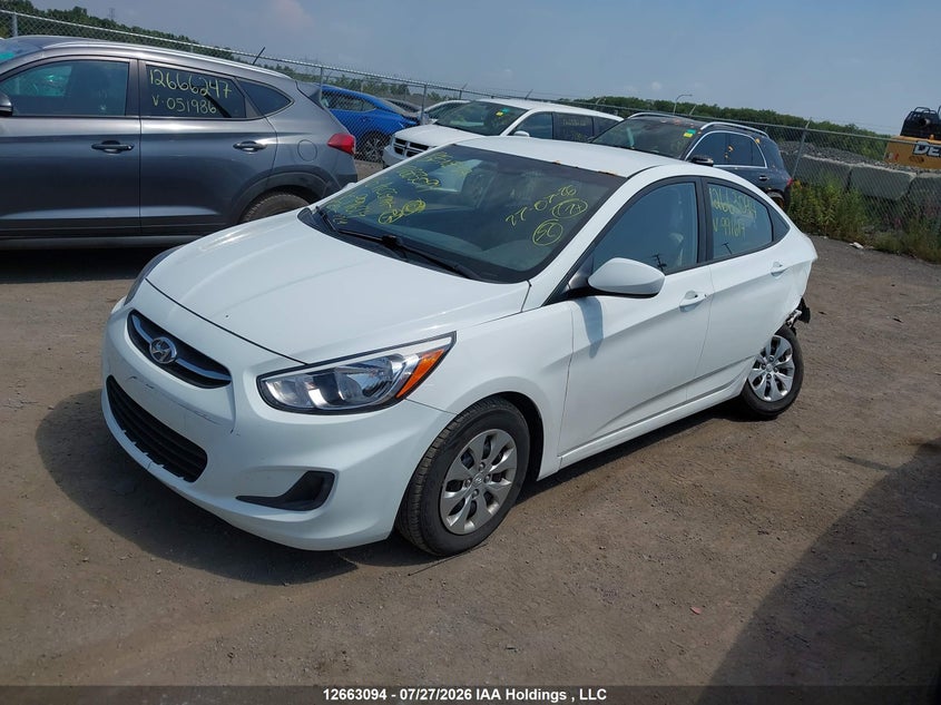 Vin: kmhct4ae6gu991614, lot: 3073925, hyundai accent gl 20162
